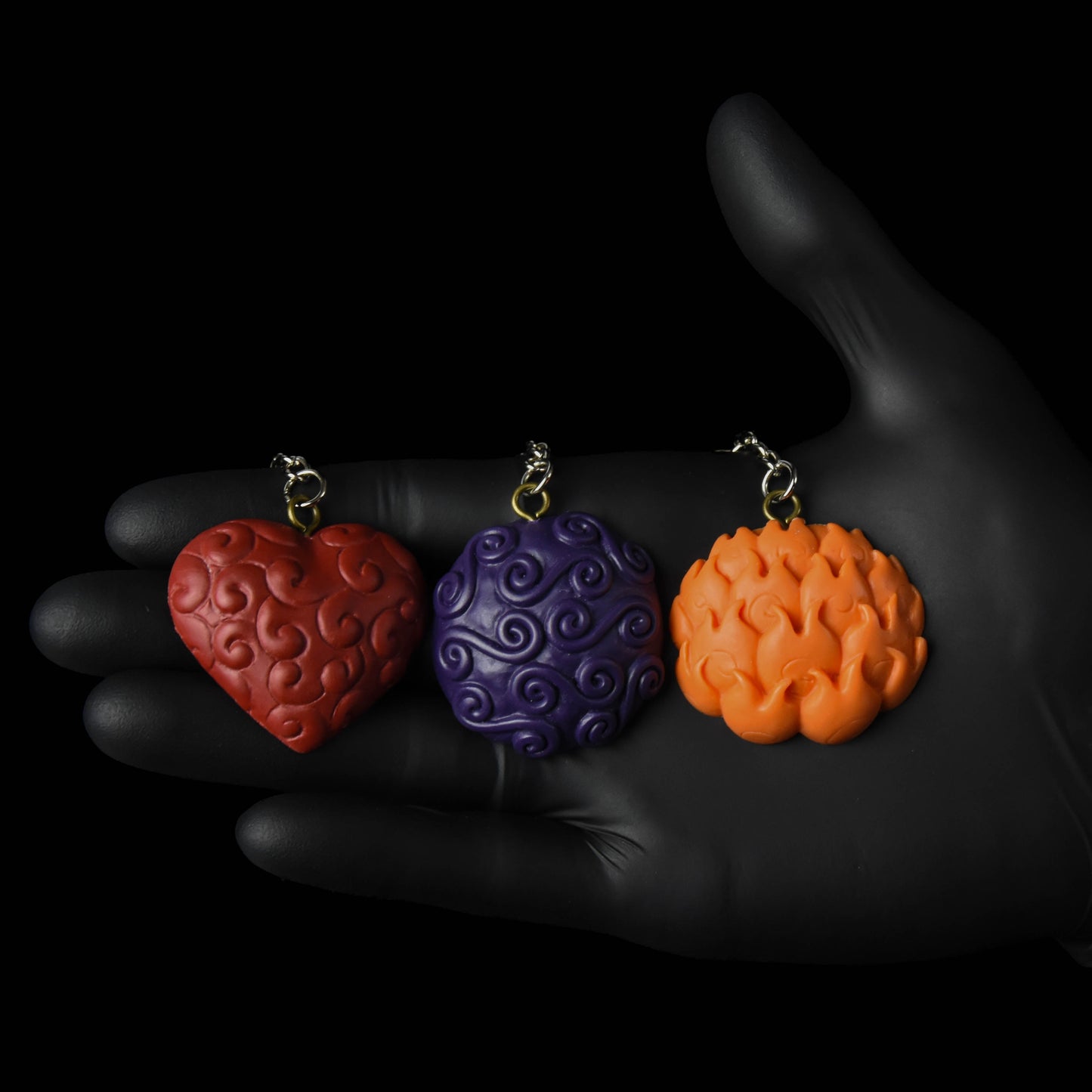 Set of 3 key rings
