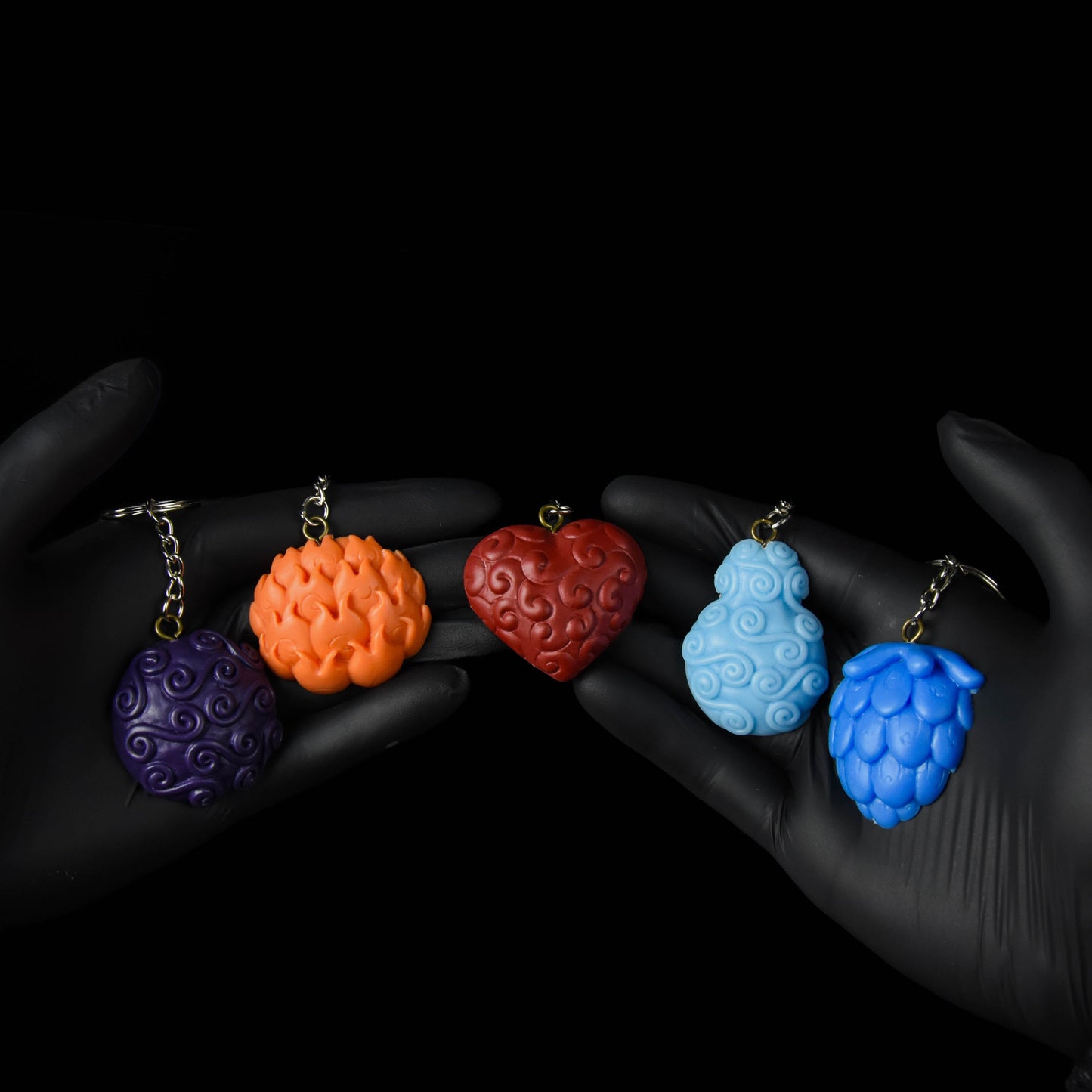 Complete set of 5 key rings